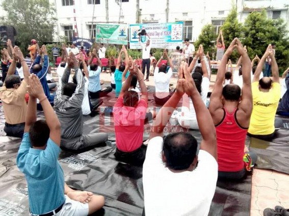 World Yoga Day observes public's active participation across North, Gomati Districts World Yoga Day observes public's active participation across North, Gomati Districts